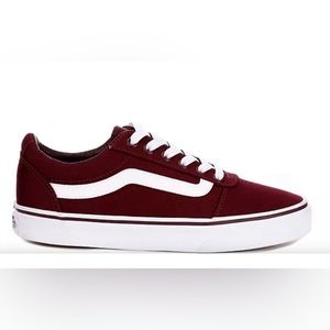 Vans Burgundy Ward Sneakers Various Sizes While They Last.